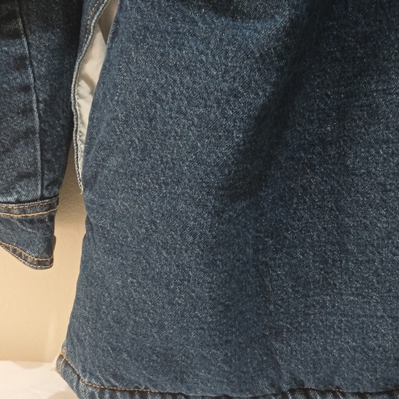 Old Navy Women's Sherpa Lined Denim Jacket Size (XLP) XLarge Petite - Picture 9 of 16